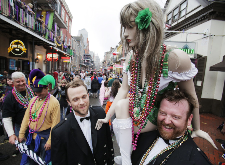 Image: New Orleans Celebrates Fat Tuesday on Mardi Gras 2013