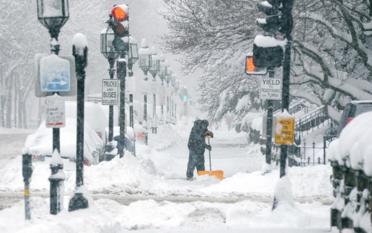 Image: March Winter Storm Brings Snow to Boston