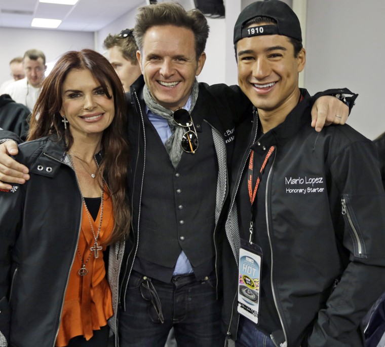 Image: Roma Downey poses with Mark Burnett and Mario Lopez
