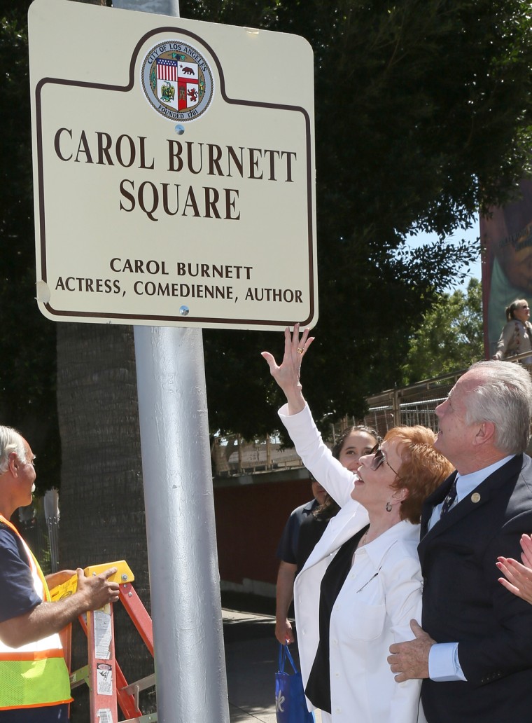 Image: Carol Burnett Square Naming Ceremony And Plaque Unveiling