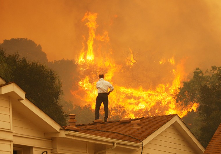 Image: Springs Fire In Southern California Gains Strength, Continues To Threaten Homes
