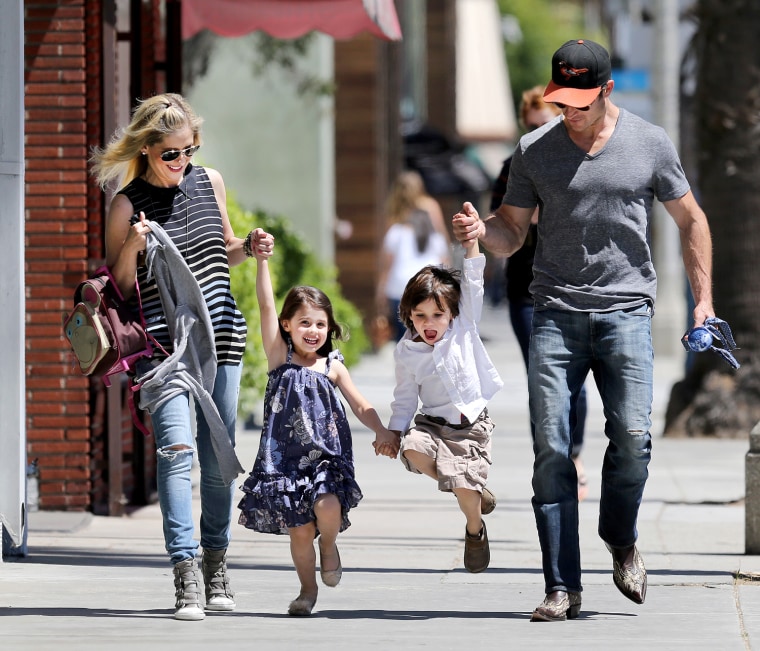 EXCLUSIVE: Sarah Michelle Gellar and Freddie Prinze Jr. swing their kids in LA