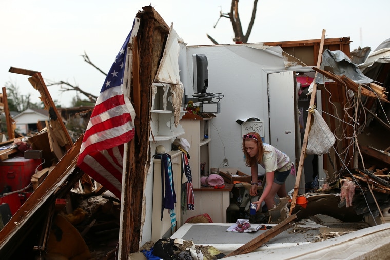Image: Moore Residents Begin Painful Recovery From Massive Tornado Strike