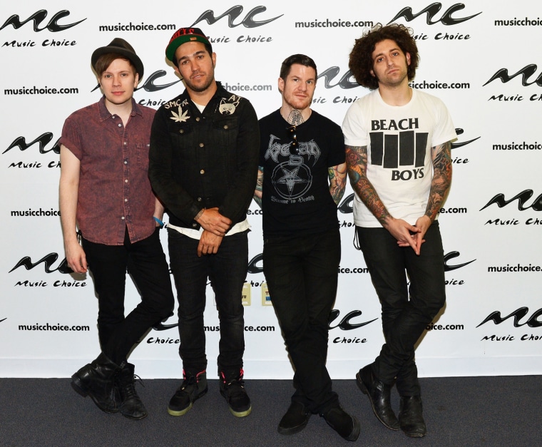 Image: Fall Out Boy Visits Music Choice's \"U&amp;A\"