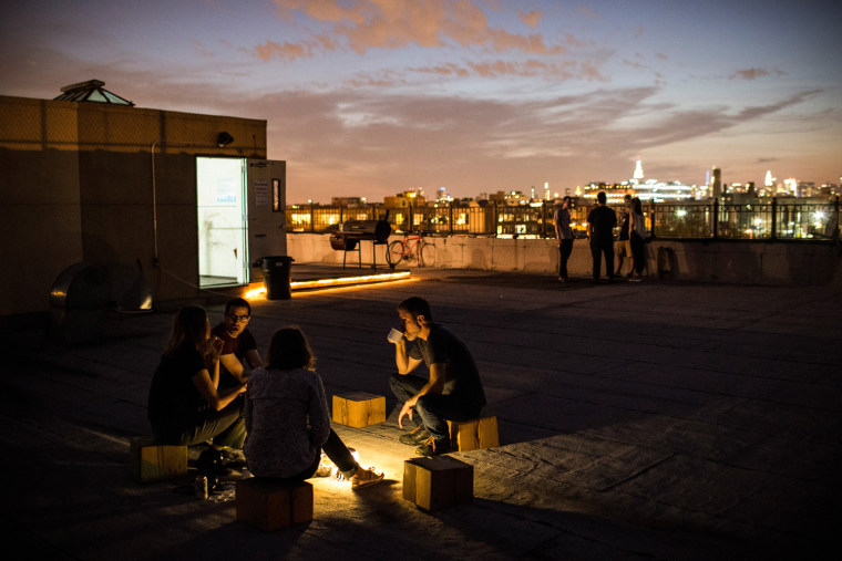 Image: Artist Organizes Roof Top Camping Experiences In Brooklyn