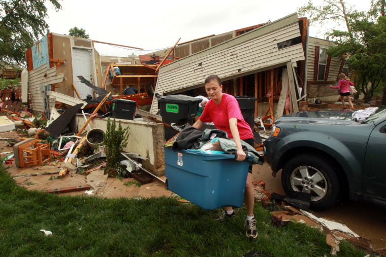 Image: Storm damage in St. Charles, Mo.