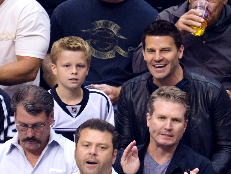 Image: Celebrities At The Los Angeles Kings Game