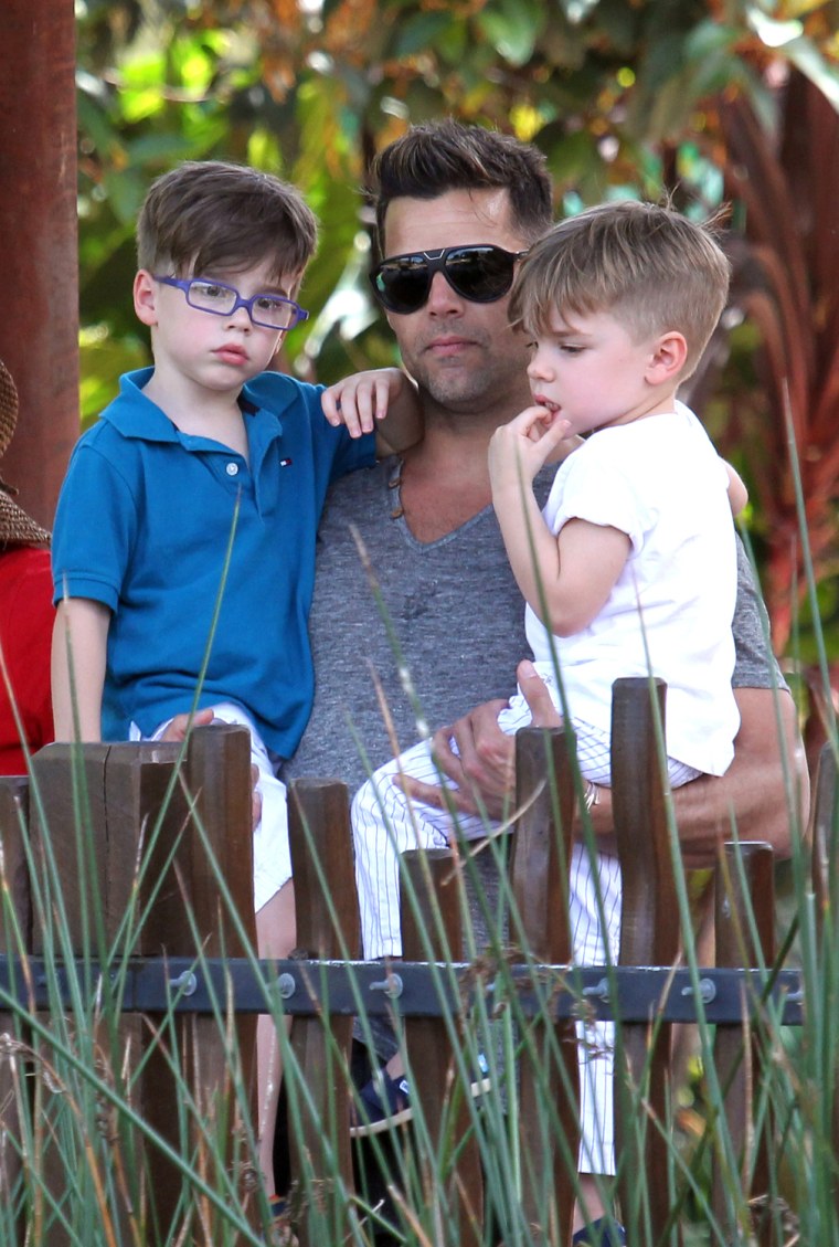 Ricky Martin Visits Taronga Zoo With Sons, Valentino Martin &amp; Matteo Martin