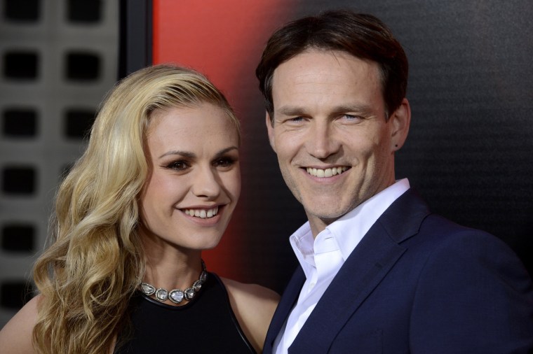 Image: Stephen Moyer and Anna Paquin attend the Season 6 \"True Blood\" premiere in Los Angeles