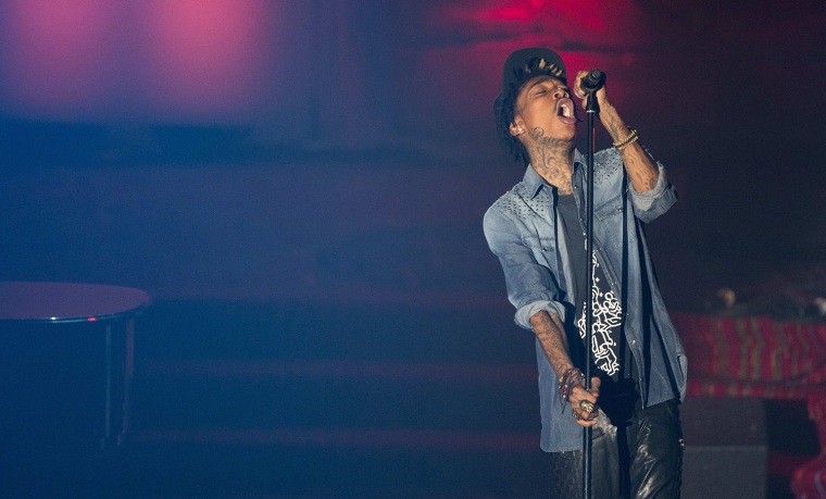 Image: Musician Wiz Khalifa performs during the 44th Annual Songwriters Hall of Fame ceremony in New York