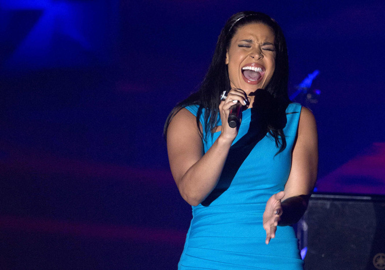 Image: Singer Jordin Sparks performs during the 44th Annual Songwriters Hall of Fame ceremony in New York