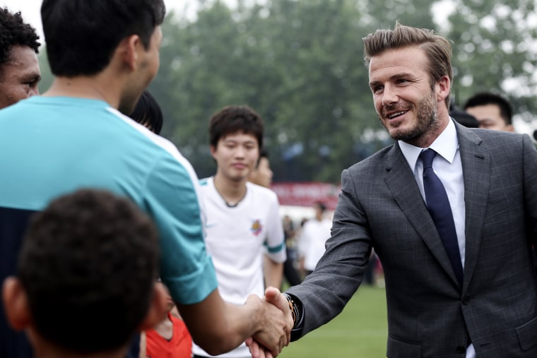 Image: David Beckham Visits China - Day 3