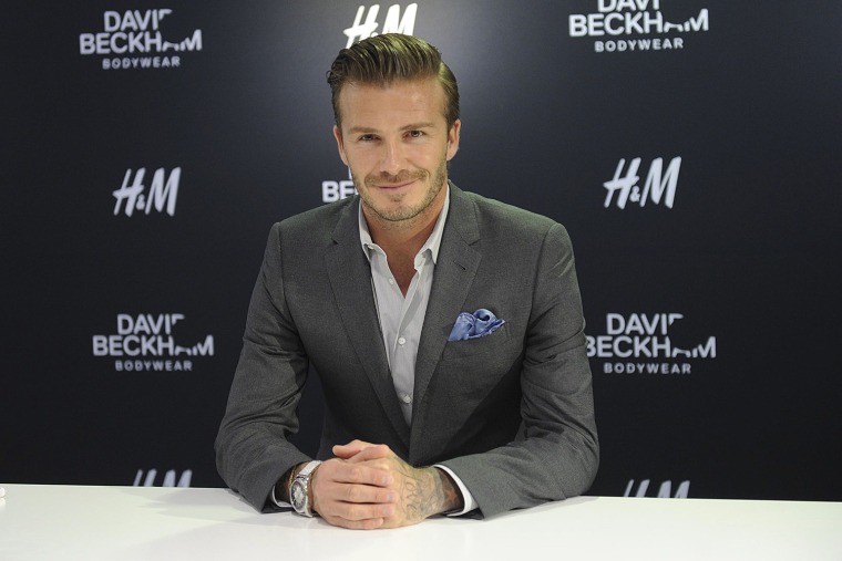 Image: David Beckham Meets Fans At H&amp;M In Beijing