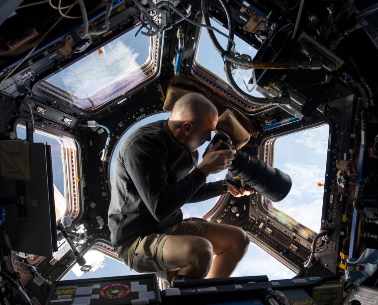 Image: NASA astronaut Chris Cassidy takes images from ISS Cupola