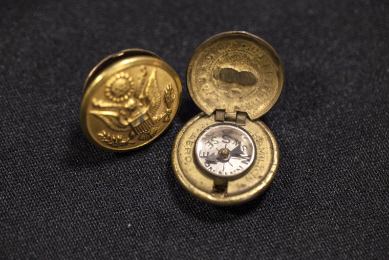 Saturday, July 29, 2013, in McLean, VA (John Makely / NBC News)
The CIA museum.
A compass hidden inside of a coat button.