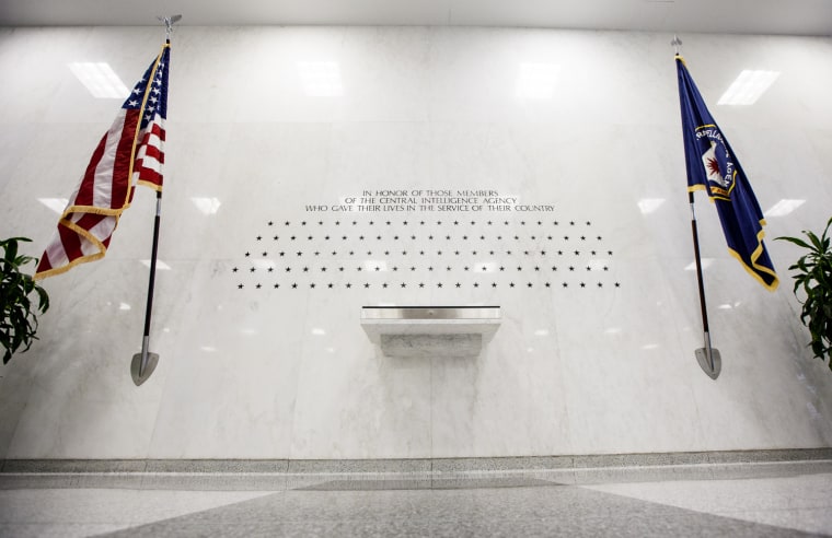 Saturday, July 29, 2013, in McLean, VA (John Makely / NBC News)
The CIA's Memorial Wall. located in the lobby of the original headquarters building honors the CIA personnel killed in the line of duty.