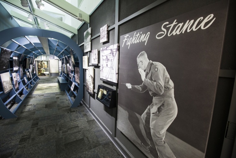 Located in the CIA’s New Headquarters Building, the Office of Strategic Services (OSS) section of the museum recognizes the work done by the intelligence service created during World War II to run spies and support resistance movements in Axis-controlled areas of Europe and Asia. The OSS was the predecessor of the CIA, which was formed a year after the war.
