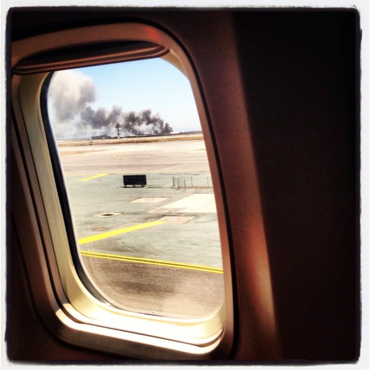I was about to leave SFO when it happened. Pic taken from boarded plane headed to JFK.