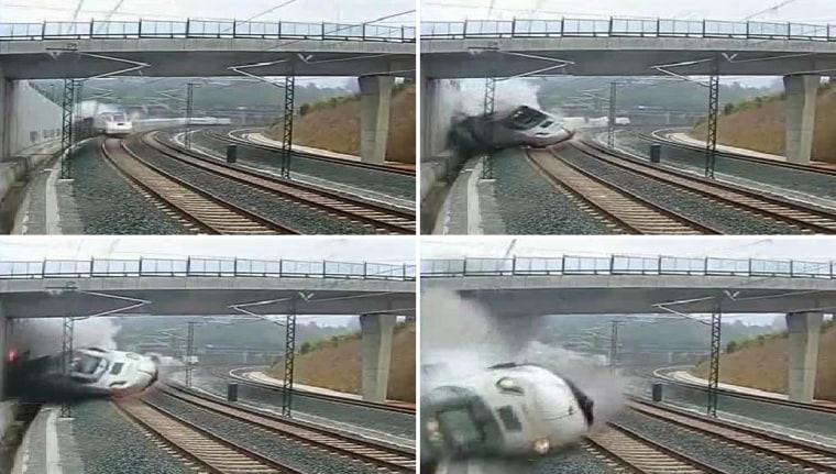 Image: SPAIN-RAIL-TRANSPORT-ACCIDENT-COMBO