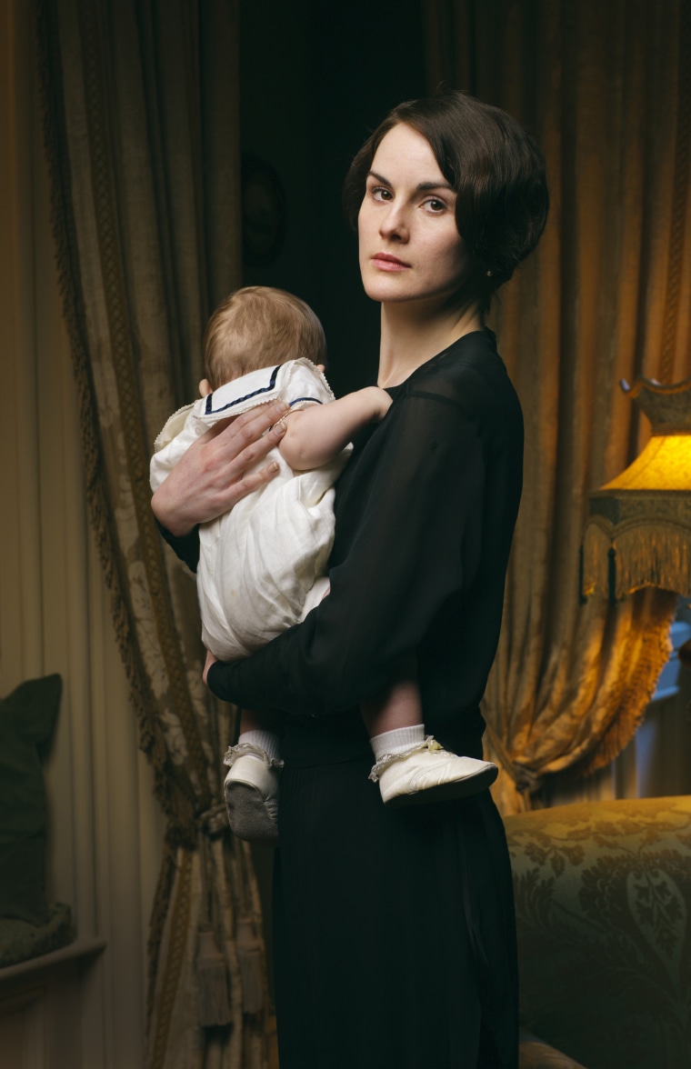 Michelle Dockery plays Lady Mary

Â© Nick Briggs/Carnival Film and Television Limited 2013 for MASTERPIECE