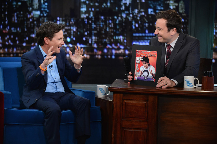 Image: Michael J. Fox Visits \"Late Night With Jimmy Fallon\"