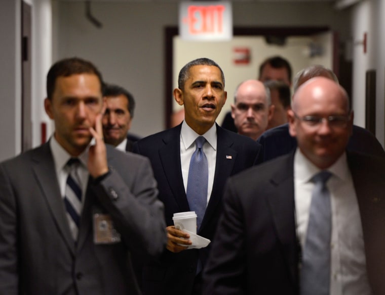 Image: President Obama visits FEMA and delivers rtemarks on the Government Shutdown.