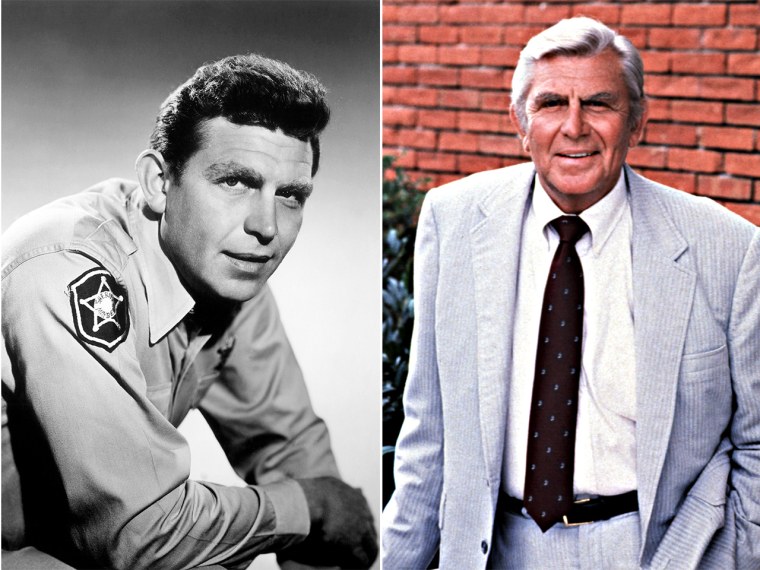 THE ANDY GRIFFITH SHOW, Andy Griffith, 1960-68
MATLOCK, 1986-95, Andy Griffith, Year 4, 1989-1990.