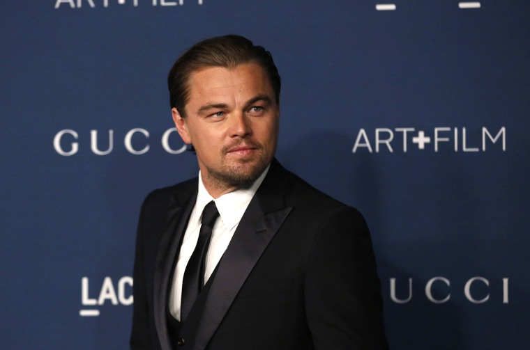 Image: DiCaprio poses at the Los Angeles County Museum of Art (LACMA) 2013 Artᘩ Gala in Los Angeles