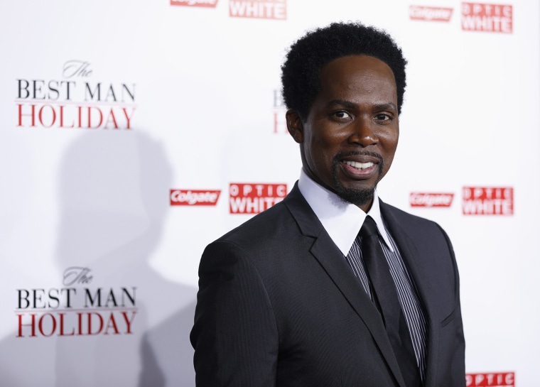 Image: Cast member Harold Perrineau poses at the premiere of \"The Best Man Holiday\" in Hollywood, California