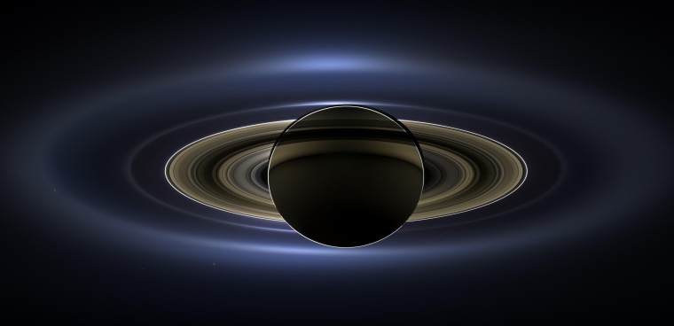 Image: Cassini Spacecraft Sends Picture Of Backlit Saturn