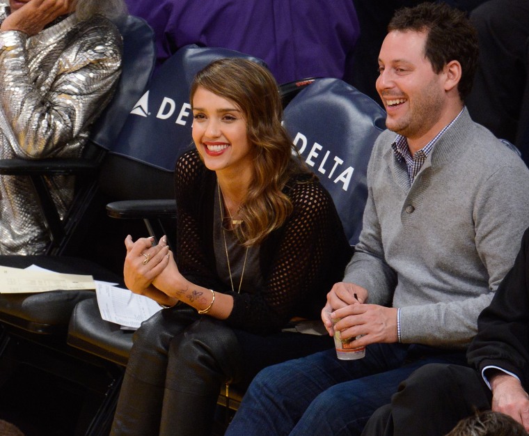 Image: Celebrities At The Los Angeles Lakers Game