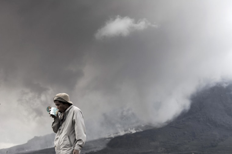 Image: Sinabung volcano eruption in Indonesia