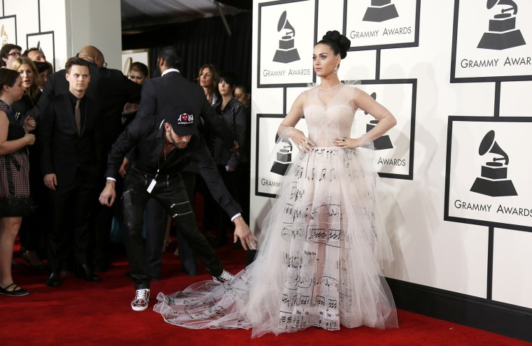 Image: Singer Katy Perry arrives at the 56th annual Grammy Awards in Los Angeles