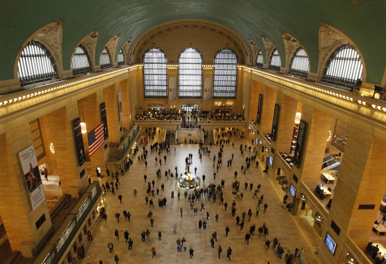 Image: Commuters move through the grand hall of Grand Central Terminal in New York