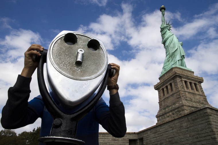 Image: The Statue of Liberty eopened to the public