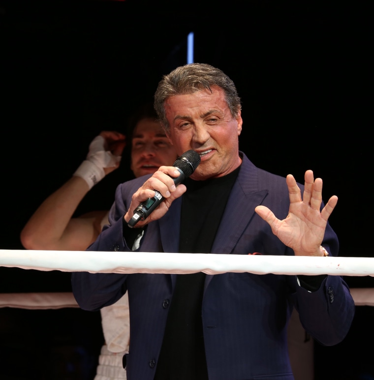 Image: \"Rocky\" Broadway Cast Press Preview With Sylvester Stallone