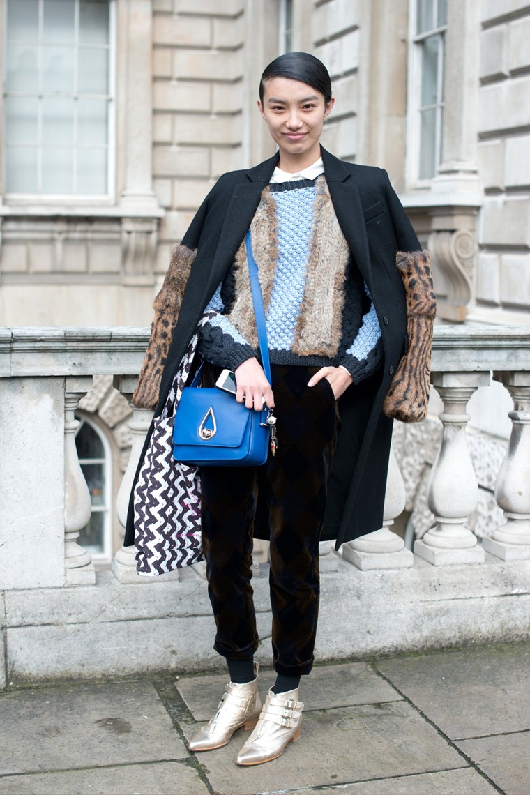 Image: Street Style - London Collections: WOMEN AW14 - February 14 To February 18, 2014