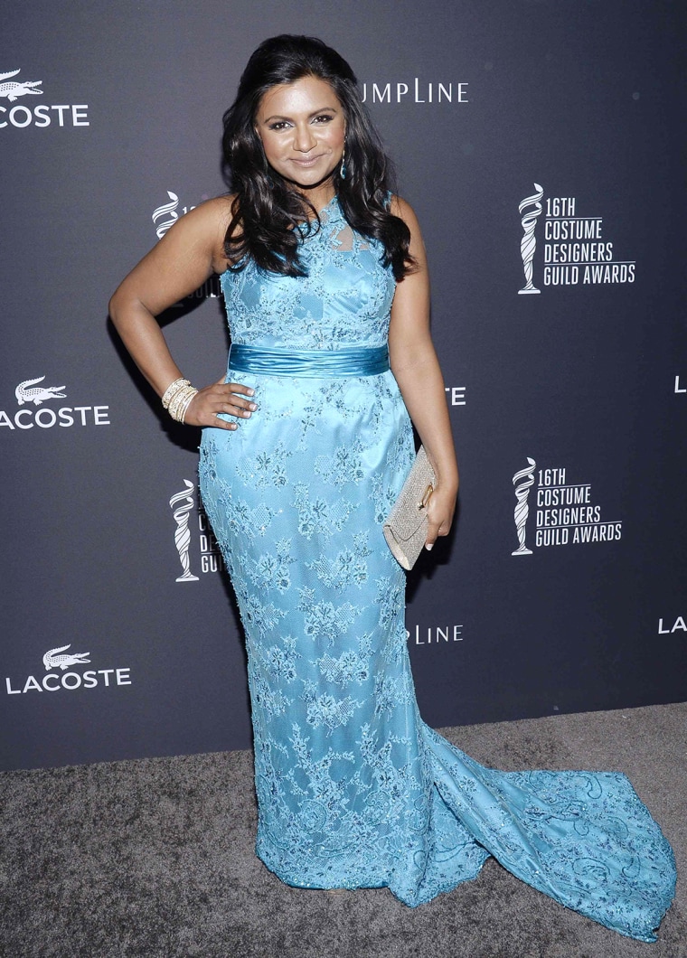 Image: Actess Mindy Kaling arrives for the 16th Costume Designers Guild Awards in Beverly Hills