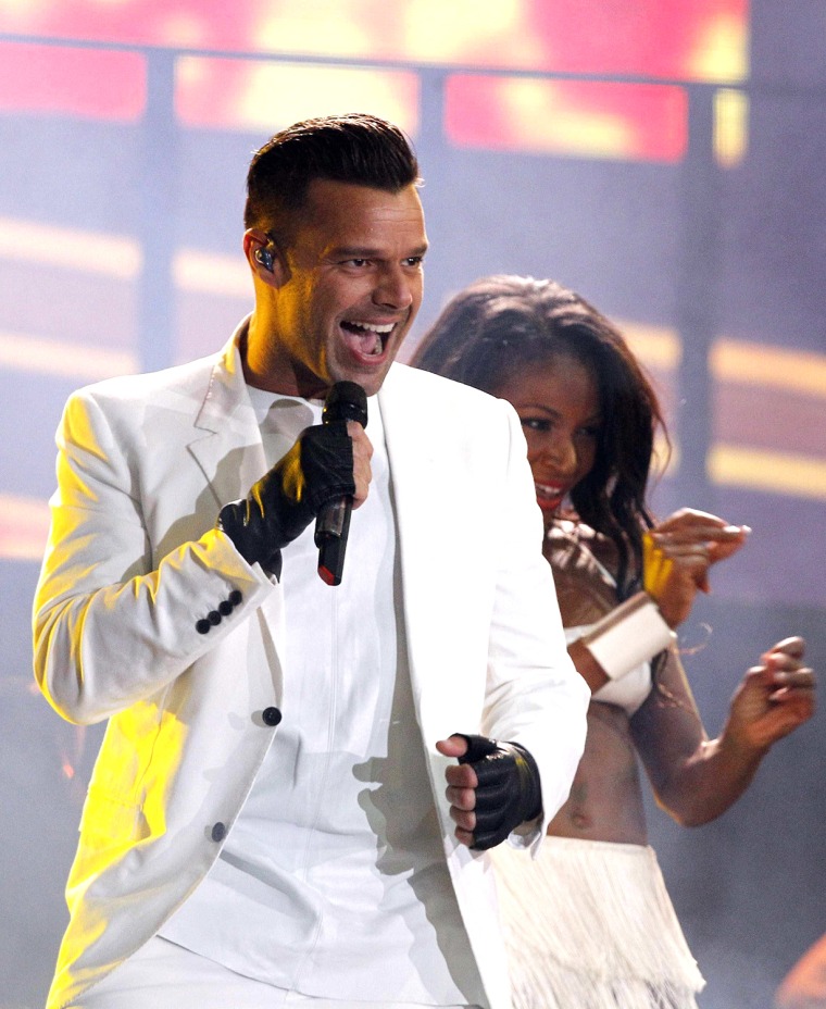 Image: Ricky Martin performs during the 55th International Song Festival in Vina del Mar city