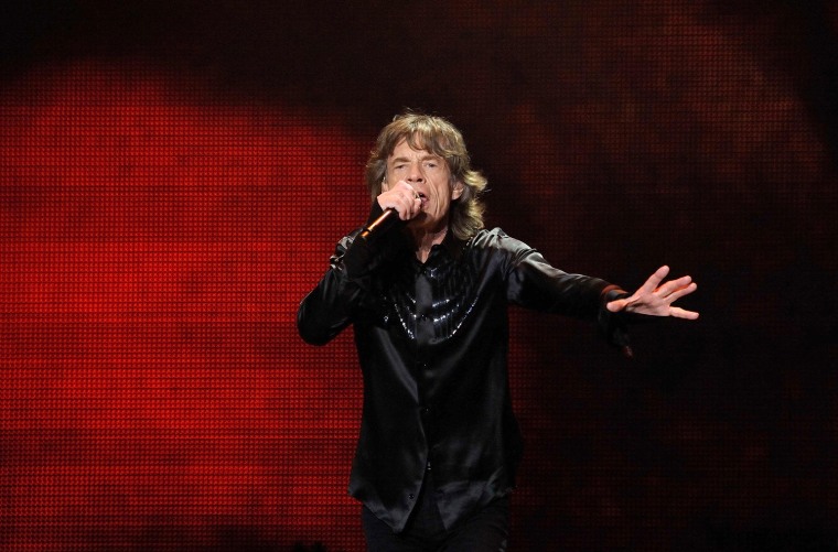 Image: Mick Jagger of the Rolling Stones performs during a concert in Shanghai