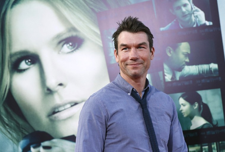 Image: Cast member Jerry O'Connell poses at the premiere of \"Veronica Mars\" in Hollywood