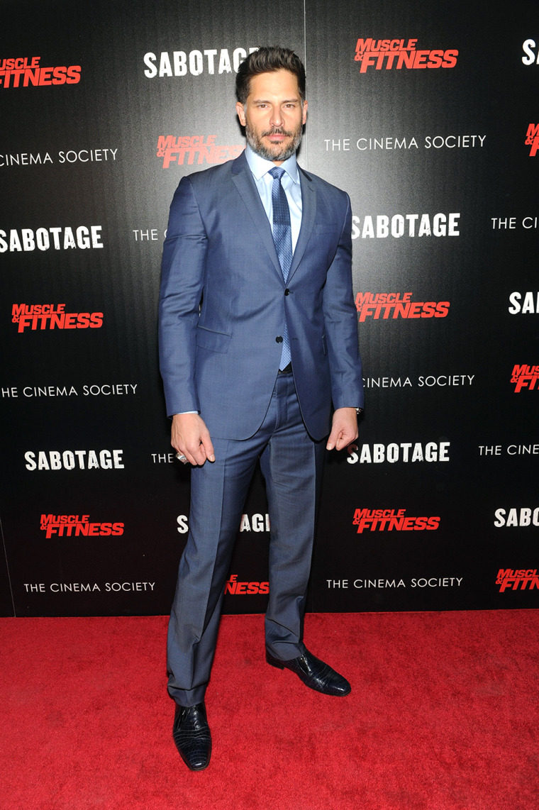 Image: The Cinema Society With Muscle &amp; Fitness Host A Screening Of Open Road Films' \"Sabotage\" -  Arrivals