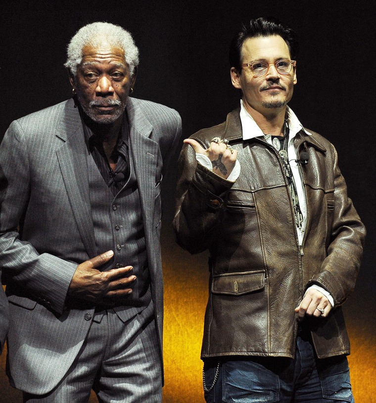 Image: Morgan Freeman, Johnny Depp