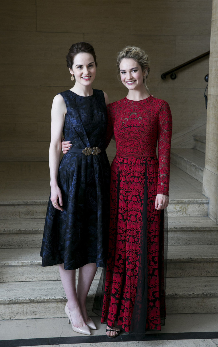 Image: Lily James Michelle Dockery