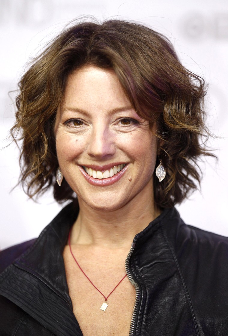 Image: Sarah McLachlan arrives on the red carpet at the 2014 Juno Awards in Winnipeg