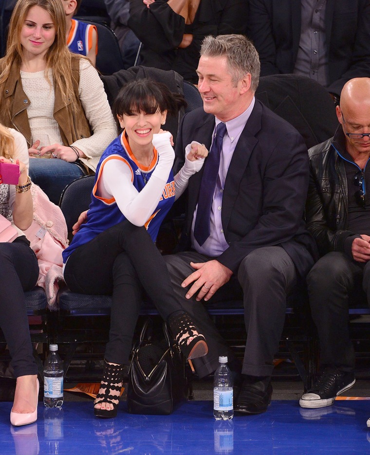 Image: Celebrities Attend The Brooklyn Nets Vs New York Knicks Game - April 2, 2014