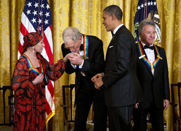 Barack Obama, Dustin Hoffman, David Letterman, Natalia Makarova
