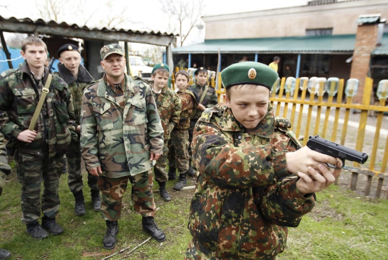 Russian Cadets Train in Weapons and Patriotism