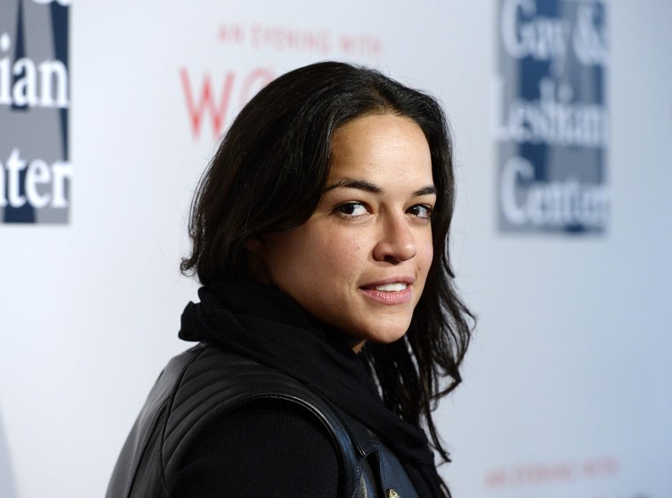 Image: Actress Michelle Rodriguez attends the L.A. Gay &amp; Lesbian Center's Annual \"An Evening With Women\" event in Beverly Hills