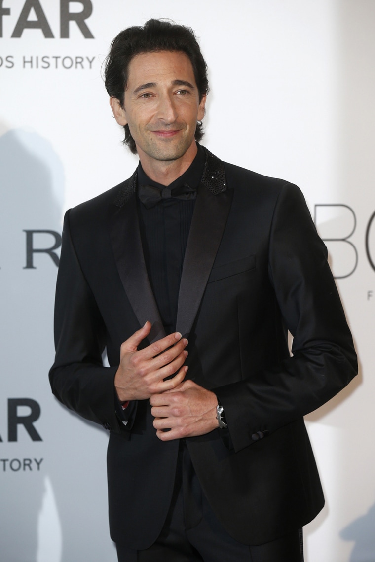 Image: Actor Adrian Brody arrives for amfAR's Cinema Against AIDS 2014 event in Antibes